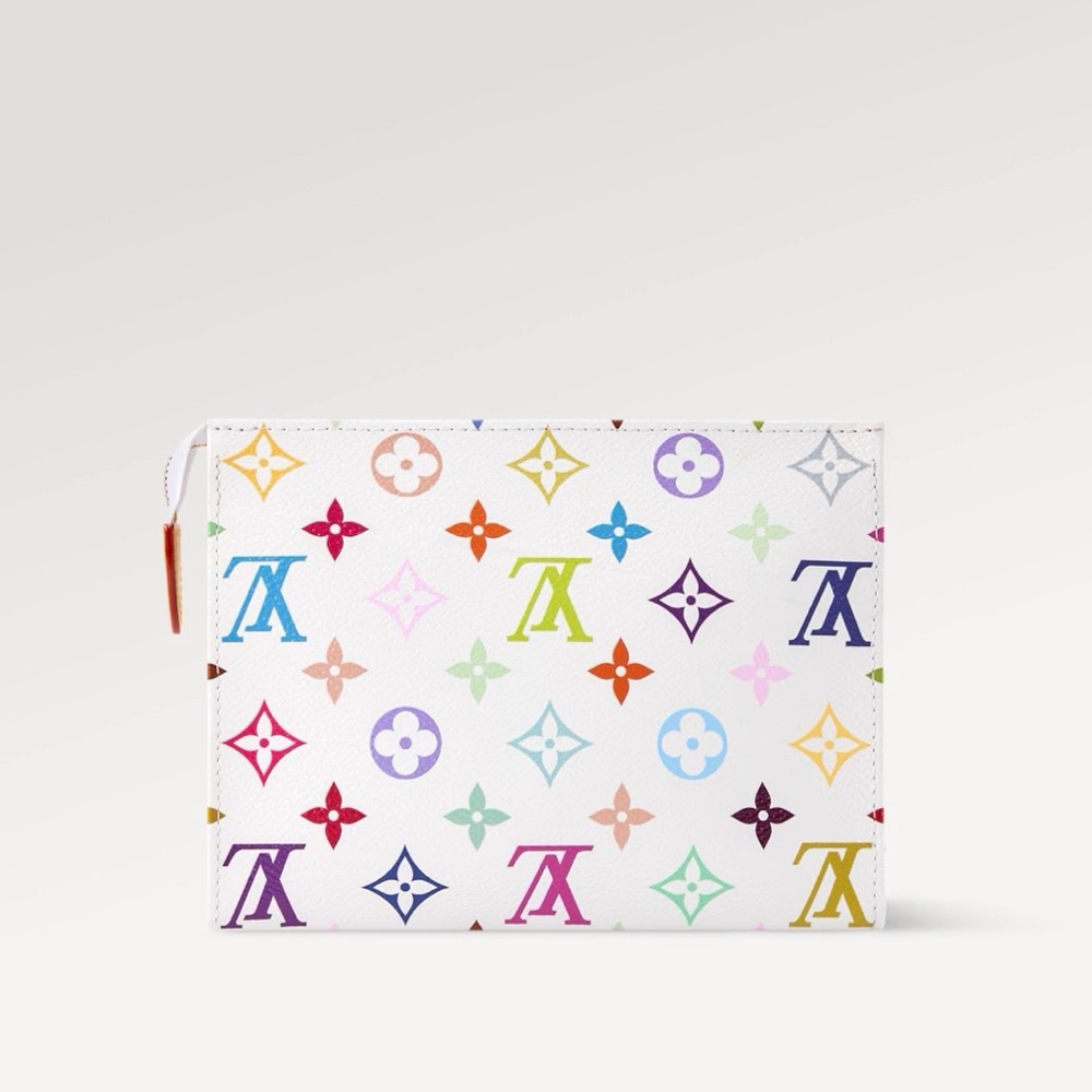 NEW 🩷 Louis Vuitton x Takashi Murakami White Multi Toiletry Pouch 19 *Limit Ed* - Picture 15 of 15